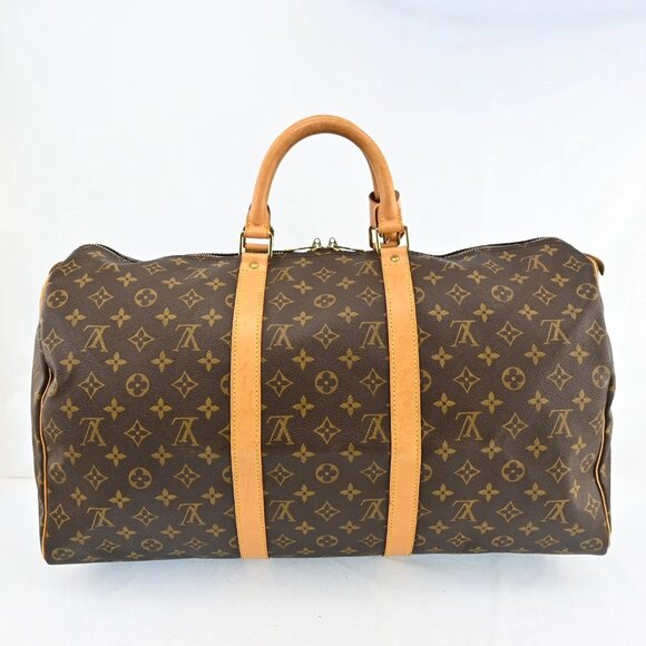 LOUIS VUITTON Keepall 50 Boston Bag Monogram Brown bsj870-102125 - Picture 2 of 16